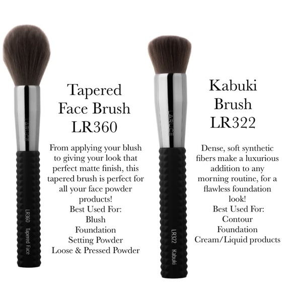 Laruce Beauty 4 Pcs Face Makeup Brush Set with Bag - Picture 4 of 16